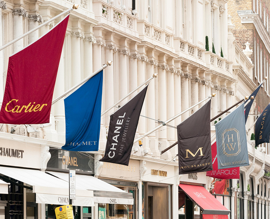 Bond Street - Luxury shopping district London